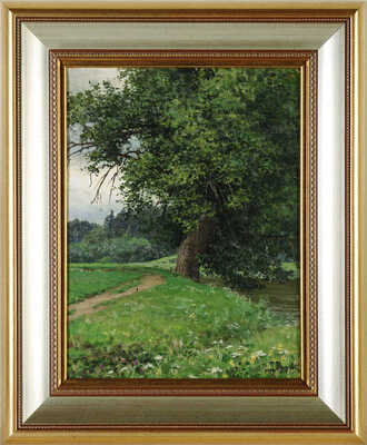 Титов Дмитрий Васильевич. Лесной пейзаж 